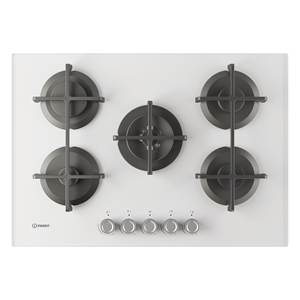 ING 72T WH 1 Estufa de Gas con 5 Zonas 75cm Blanca Piano Cottura ING 72T WH 1 - Product Image 1