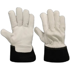 Gants de sécurité en cuir de vachette grainé robuste, antistatiques et résistants à l'abrasion, doux et confortables pour une utilisation quotidienne à la maison - Product Image 1