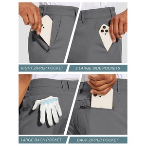 Academy Short de combat noir écologique en tissu de qualité supérieure pour hommes, anti-rides à sublimation avec logo personnalisé - Product Image 3