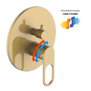 Accessori per rubinetto da bagno a 3 vie a leva singola deviatore a 3 vie con sistema di installazione Box facile installazione a un foro - Product Image 3