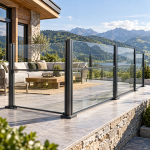 Pergola en aluminium thermolaqué WISE COMPANY 160x140 pour extérieur, avec jardinière, verre trempé, système motorisé anti-vent, écologique, pour restaurant - Product Image 4