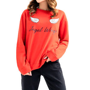 Sudadera de Felpa de Algodón de Manga Larga para Mujer con Logotipo Personalizado, Otoño/Invierno, Tejido Ecológico - Product Image 6