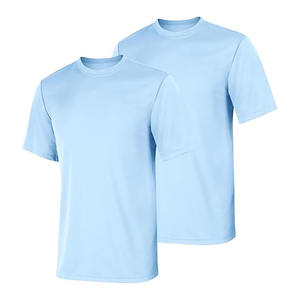 เสื้อยืดคอตตอนคอโอทรงสูงสีพื้น พิมพ์ลายโลโก้ด้วยเทคนิค DTG สกรีน พิมพ์ลายตามสั่งสำหรับผู้ชาย  OEM ปรับแต่งได้ - Product Image 5