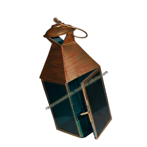 Vente en gros de haute qualité Metal & Glass lanterne suspendue pour la décoration de patio de cour de fête de mariage - Product Image 5