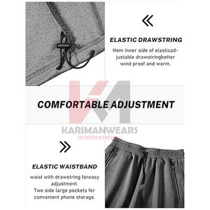 Conjunto Deportivo de 2 Piezas para Hombre, Chaqueta con Cremallera y Pantalones Jogger, Ligero, Transpirable, Ropa Deportiva para Correr, Entrenar y Hacer Ejercicio - Product Image 6