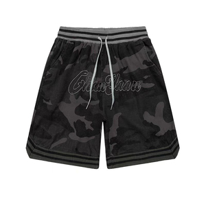 Haute qualité hommes femmes américain Vintage Camouflage Cargo Shorts lâche décontracté basket-ball sport pantalon solide marque de mode - Product Image 4