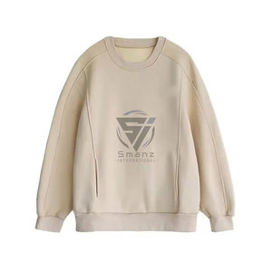 Varsity Letters Sweatshirt Parke <b>Crewneck</b> & Mock Neck 100% Cotton Unisex Hip Hop Style Spring Custom Logo - Product Image 1