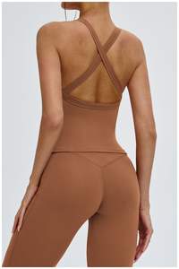 เสื้อกล้ามทรงเข้ารูป คอวี ผ้าริบ ถักทออย่างดี สีพื้น สำหรับผู้หญิง ขายส่งตามสั่ง - Product Image 3