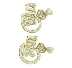 Pendientes de cuentas hechos a mano MRS nupcial al por mayor para mujer, la mejor calidad, precios asequibles, envío rápido - Product Image 1