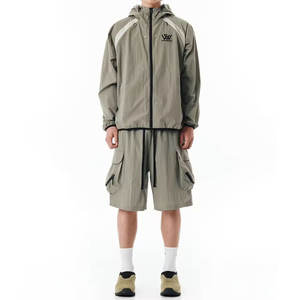 Nuevo conjunto de pantalones cortos cortavientos de diseño personalizado ligero precio al por mayor conjunto de pantalones cortos cortavientos - Product Image 1