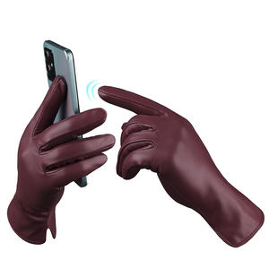 Vêtements de plein air Gants de mode en cuir à haute couture Produit respirant Gants de mode en cuir ultra doux au toucher pour femmes - Product Image 2