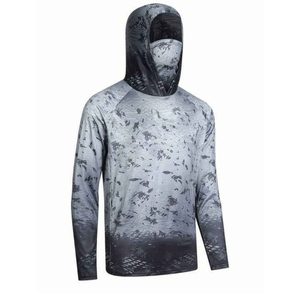 Camisa de Pesca con Capucha y Manga Larga para Hombre, con Máscara Facial, Impresión por Sublimación, Protección UV UPF 50, Ropa Deportiva - Product Image 2