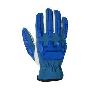 Guantes TPR de impacto mecánico personalizados, guantes de seguridad de cuero a prueba de agua de grano, guantes mecánicos de calidad superior - Product Image 2