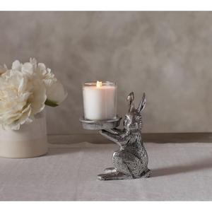 Portavelas de Reno plateado, suministros para eventos, accesorios de regalo cristiano, acento decorativo de Reno, artículo de exhibición decorativo - Product Image 3