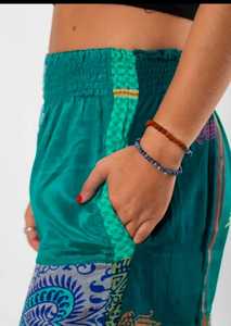 กางเกงโยคะแนวฮิปปี้งานเย็บปะแนวโบฮีเมียนของแฮนด์เมดชุดนอนผู้หญิงแบบลำลองสไตล์ระบายอากาศ - Product Image 2