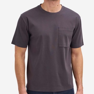 Camiseta personalizada de alta calidad al por mayor 100% algodón cuello redondo impresión personalizada hombres bolsillo camiseta - Product Image 6