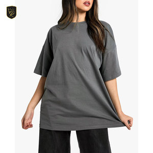 T-shirts amples élégants pour femmes en coton tricoté doux, coupe classique, manches courtes, col décontracté, pour l'été et le quotidien, respirants - Product Image 1