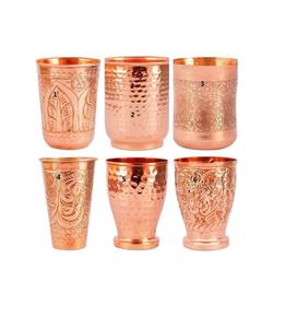 แก้วทองแดงสไตล์โบราณสีอบอุ่นและงานฝีมือดูเหมาะสำหรับพื้นที่ศักดิ์สิทธิ์และกิจวัตรเพื่อสุขภาพ - Product Image 6