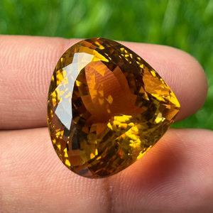 เครื่องประดับหัวใจเจียระไนสีเหลืองซิทรีนธรรมชาติสีส้มสีเหลืองซิทรินอัญมณีหลวมที่ปรับเทียบได้โดยตรงจากผู้ผลิตอินเดีย - Product Image 4