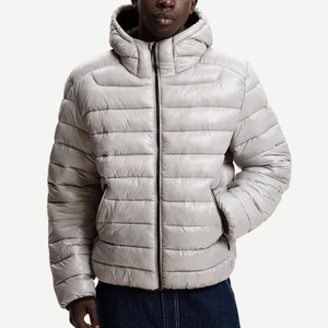 แจ็กเก็ตขนเป็ดมีฮู้ดของผู้ชาย, แจ็กเก็ตกันน้ำออกแบบบุนวมสำหรับผู้ชายน้ำหนักเบาและอบอุ่นเหมาะสำหรับสวมใส่กลางแจ้ง - Product Image 1