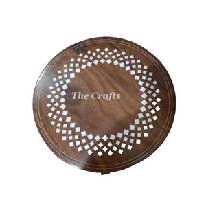 Assiette de service à chocolat en bois en vrac avec assiette de dates de dessert de forme ronde de la meilleure qualité pour la vaisselle - Product Image 3