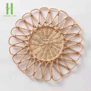Hot Trend Natural Rattan Charger Plates Handwoven Wedding Table Decoration <b>Wicker</b> Scalloped <b>Placemats</b> From Vietnam - Product Image 4
