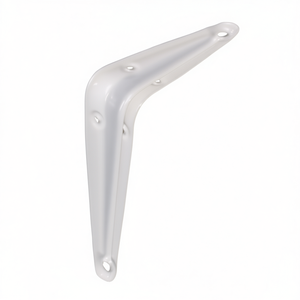 150mm Console Length 200mm Height Steel Wall <b>Shelves</b> <b>White</b> Lacquered 62kg Load Capacity Model GAH-VPE 20 - Product Image 3