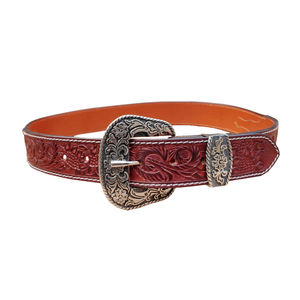 เข็มขัดหนังแท้สไตล์คลาสสิกแบบยูนิเซ็กซ์ ลายลูกปัดสี่เหลี่ยม หัวเข็มขัดโลหะผสมสังกะสี กว้าง 40 มม. ทนทาน เหมาะสำหรับงานทางการ ปรับแต่งได้ - Product Image 3