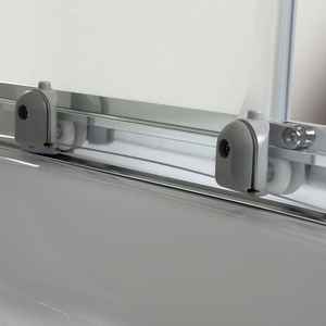 Mampara de Ducha Redonda Lima de 80x80 cm, Puerta de Ducha Semicircular de Vidrio Transparente de 4 mm - Product Image 6