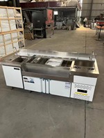 Comptoir de bar à thé aux perles commercial moderne OEM avec structure en acier inoxydable, station mobile et boîte à condiments
