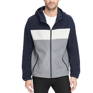 Vêtements pour hommes Poches avant en polaire de haute qualité Vente en gros Veste Sherpa légère en polaire pour hommes - Product Image 1