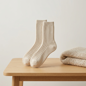 Chaussettes côtelées pour femmes pour un usage quotidien avec une adhérence antidérapante et un ajustement confortable 34 - Product Image 1