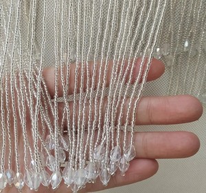 Tassel Lace <b>Trim</b>, Gold Beads <b>Fringe</b> <b>Trim</b> For Crafts - Product Image 1