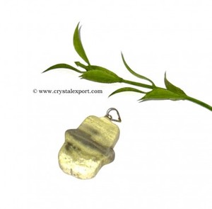 Natural Stone Pendant <b>Raw</b> Crafts Spiritual Healing <b>Crystal</b> Charms Serpentine Hamsa Pendants for meditation - Product Image 1