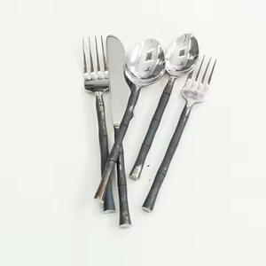 Ensemble de couverts de luxe pour hôtel, vernis à miroir, orange, poignée en acrylique, dessus de table, couverts pour mariages, occasions spéciales - Product Image 2