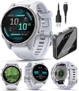 Meilleure nouvelle montre connectée GPS Fenix 8 43 mm, AMOLED, pour activités de plein air et fitness - Product Image 6