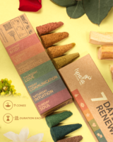 2024 nuevo Ispalla 7 días renovación Palo Santo reflujo conos de incienso aromas mixtos cítricos leñoso dulce incienso Natural Perú madera