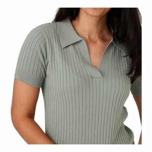 Camiseta Polo personalizada de alta calidad para mujer, camiseta informal de manga corta con estampado de moda con decoración de logotipo - Product Image 3