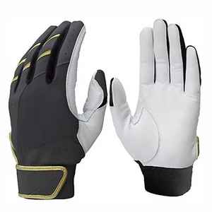 Gants de frappe de baseball en cuir respirant pour hommes, de haute qualité et personnalisés, pour l'entraînement sportif - Product Image 1