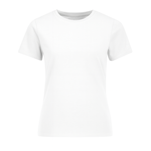 T-shirt à col rond en coton doux pour femmes de haute qualité, minimaliste, à porter au quotidien, tissu respirant, support OEM/ODM et personnalisation de la marque - Product Image 6