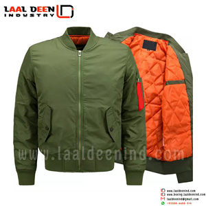 Veste de baseball d'hiver pour hommes plus vestes d'université en coton logo personnalisé Pakistan prix de gros - Product Image 2