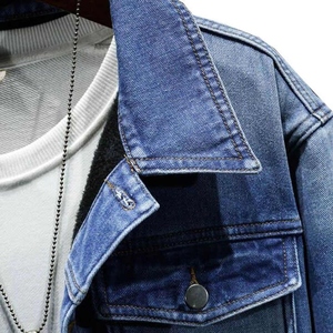 Ropa informal Chaquetas de hombre de mezclilla Premium Chaqueta de uso diario para hombre con interior y exterior suaves - Product Image 5