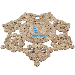 Producto superior caliente, alfombrillas y almohadillas de escritorio de yute con jacinto de agua, alfombras, tamaño personalizado, Color, baño, oración, uso de cocina - Product Image 1