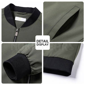 Chaqueta Bomber de Nailon y Poliéster en Oferta Online, Chaqueta Bomber para Hombre con Impresión de Logotipo de Marca Privada - Product Image 3