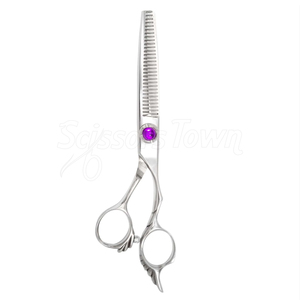 Ciseaux amincissants à manche sculpté Dragon pour professionnels Lames en acier inoxydable de haute qualité pour la coupe de cheveux - Product Image 4