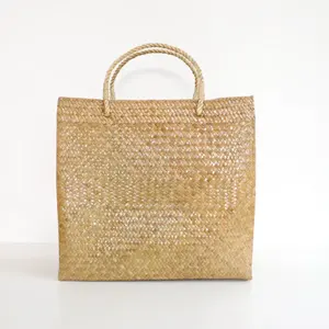 Hot item for 2023 natural seagrass summer tote bag handmade holiday bag eco-friendly shopping bag from Vietnam