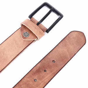 6) Prix de gros Nouveau budget Friend Ceinture en cuir Ceinture en cuir pleine fleur avec boucle robuste Ceinture en cuir décontractée - Product Image 4