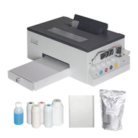 A3 A4 DTF Imprimante numérique DIY T-shirt Impression de logo Film PET Machine de transfert de chaleur 1390 L1800 avec encre blanche automatique