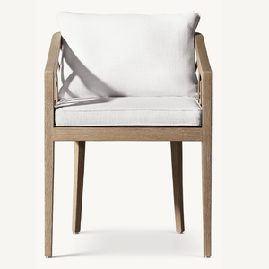 Chaise simple en teck de style moderne pour l'extérieur, équipée d'une mousse douce et durable, anti-fongique - Product Image 2