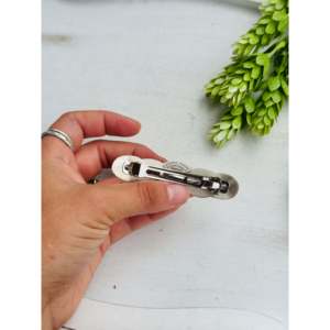 Danny Henio Handmade Spiny Oyster & Sterling Silver Hair Barrette - Product Image 4